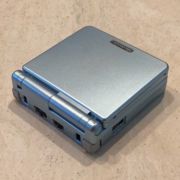 Nintendo Game Boy Advance SP Console Backlit & Charger AGS-101 Back Lit Blue - Picture 10 of 16